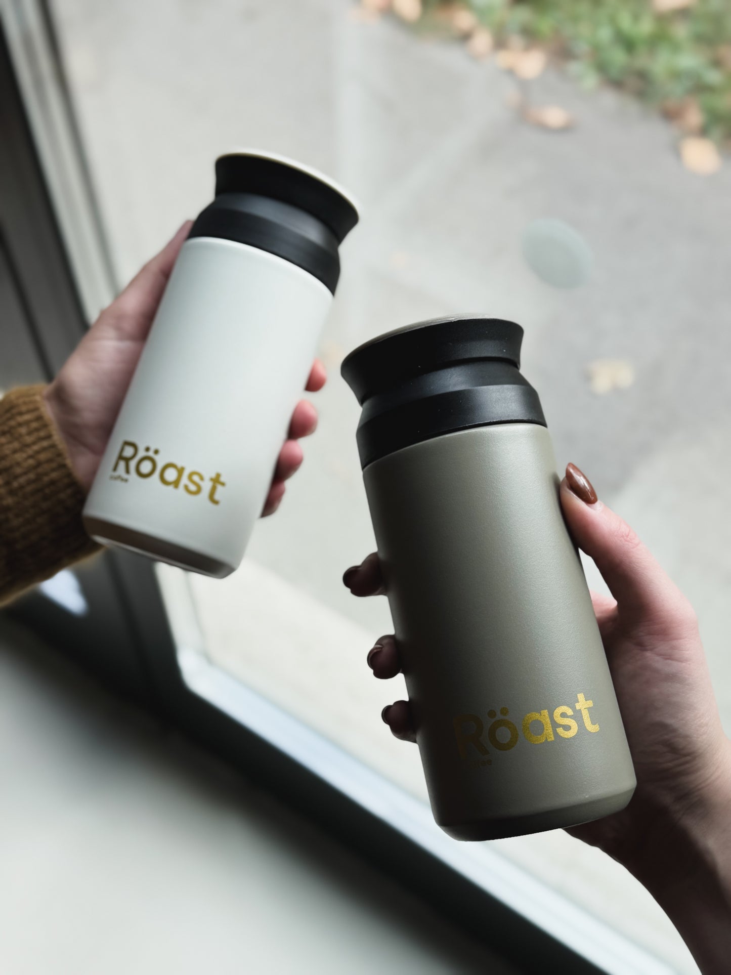 Logózott Rozsdamentes Acél Termosz - 350 ml